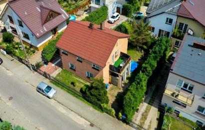 Rzut, plan Dom  podzielony na dwa mieszkania-Wejherowo