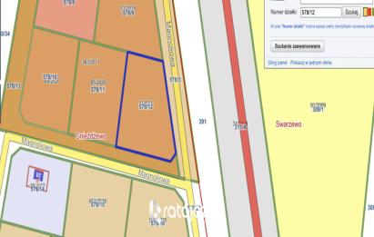 Rzut, plan Działka budowlana z WZ |820m do Zatoki Puckiej|LAS-Gnieżdżewo