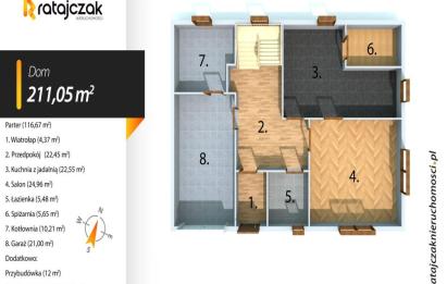 Rzut, plan DOM WOLNOSTOJĄCY | 2012r | MORZE | W ZACISZU LASU-Szczenurze