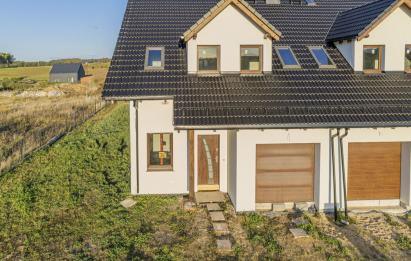 Rzut, plan DOM W ZABUDOWIE BLIŹNIACZEJ-Młynek