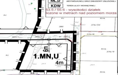 Rzut, plan UZBROJONA DZIAŁKA MPZP | SASINO | W ZACISZU LEŚNYM-Sasino