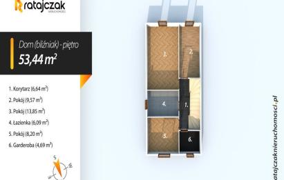 Rzut, plan 4 POK | DOM | SYCHOWO | GARAŻ | OGRÓD | BLISKO S6-Sychowo