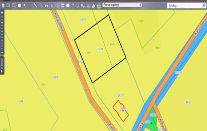 Rzut, plan Działka budowlana pod lasem | z MPZP | 1 911 m2-Zbychowo