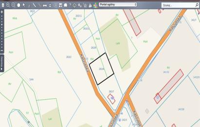 Rzut, plan Działka budowlana pod lasem | z MPZP | 1 911 m2-Zbychowo