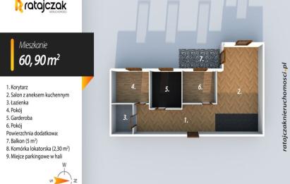 Rzut, plan 4 POK | BALKON | KOMÓRKA | POD KLUCZ | WEJHEROWO-Wejherowo