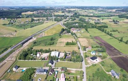 Rzut, plan Kompleks 3 działek budowlanych– Przyjaźń k. Żukowa-Przyjaźń