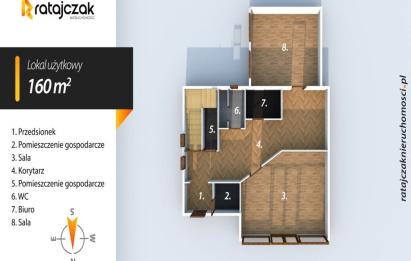 Rzut, plan Lokal użytkowy 160 m² | Wejherowo | Blisko centrum-Wejherowo