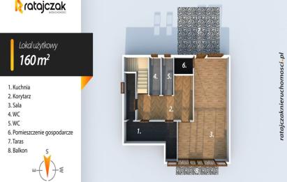 Rzut, plan Lokal użytkowy 160 m² | Wejherowo | Blisko centrum-Wejherowo
