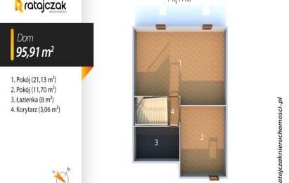 Rzut, plan 4 POK | KOCHANOWO | BLISKO LASU | WYSOKI STANDARD-Kębłowo