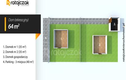 Rzut, plan Domek rekreacyjny całoroczny | Gotowa inwestycja!-Kopalino