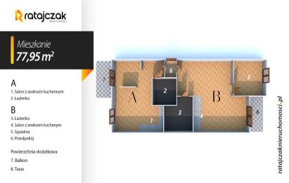 Rzut, plan 2w1 Nowoczesne  luksusowe apartamenty -Śródmieście-Gdańsk