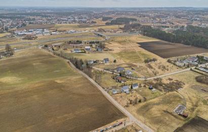 Rzut, plan Uzbrojona działka inwestycyjna P/U 3004 m² przy S6-Chwaszczyno