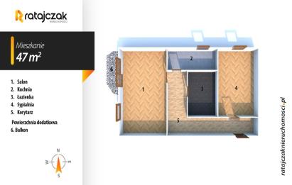 Rzut, plan Sopot Górny – Perspektywiczne 2 pokoje-Sopot