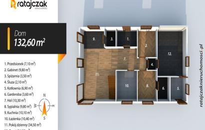 Rzut, plan Spokojna okolica  przyroda  dom z duszą-Kielno