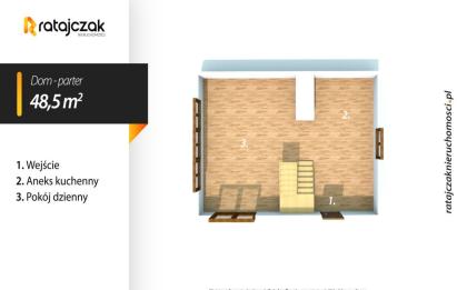 Rzut, plan Dom marzeń w Łapalicach (jak z bajki!)-Łapalice