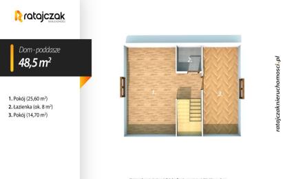 Rzut, plan Dom marzeń w Łapalicach (jak z bajki!)-Łapalice