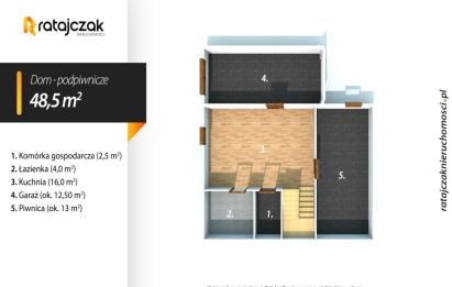 Rzut, plan Dom marzeń w Łapalicach (jak z bajki!)-Łapalice