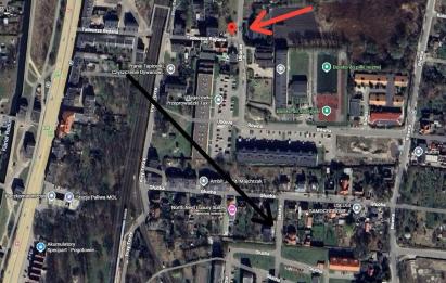 Rzut, plan Działka inwestycyjna Gdańsk Śródmieście-pozwolenie-Gdańsk