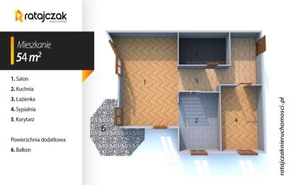 Rzut, plan Mieszkanie w aktrakcyjnej lokalizacji-Gdańsk