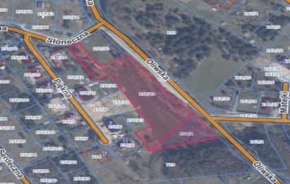 Rzut, plan Duży teren inwestycyjno-budowlany w Kielnie-Kielno