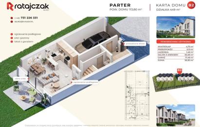 Rzut, plan Nowoczesne Domy Gowino | blisko autobus-Gowino