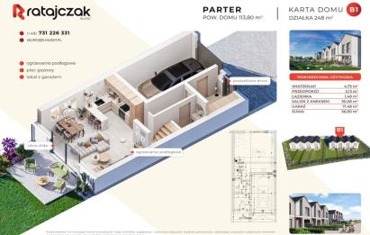 Rzut, plan Nowoczesne Domy Gowino | blisko autobus-Gowino