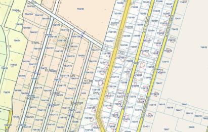 Rzut, plan Urokliwa działka 1175 m² - Chwaszczyno-Chwaszczyno