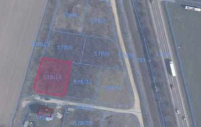Rzut, plan Działka 1001 m² | Widok w kierunku Zatoki Puckiej-Gnieżdżewo
