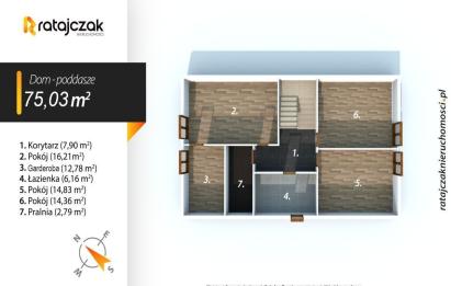 Rzut, plan DOM WOLNOSTOJĄCY | 6 POK | GOWINO | DO DOKOŃCZENIA-Gowino