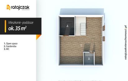 Rzut, plan Mieszkanie 83 52 m² | 2 poziomy | Garaż | Ogródek-Wejherowo