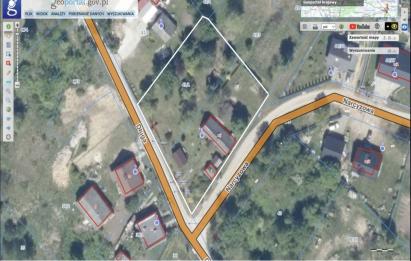 Rzut, plan Działki budowlane o łącznej powierzchni 2306 m² | Blisko S6-Milwino