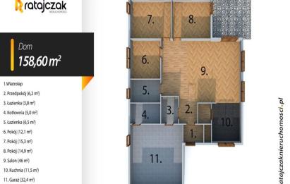 Rzut, plan Nowoczesny Bungalow | Sychowo | Blisko S6-Sychowo