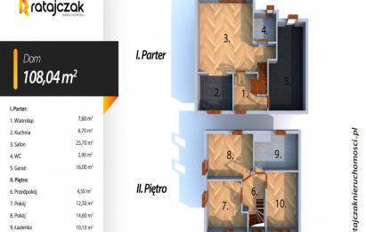 Rzut, plan Segment dla rodziny na Osiedlu Familijnym - Banino-Banino