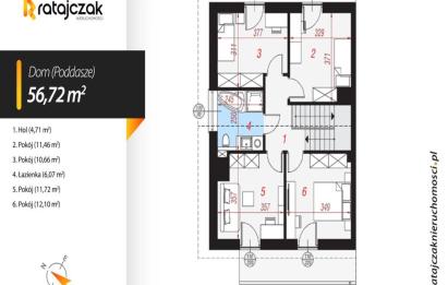 Rzut, plan Bliźniak 125 62 m2 | działka 500 m2 | odbiór 10.25-Gowino