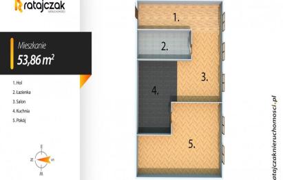 Rzut, plan Wysoki standard|2 POK|super lokalizacja|SKM|Szkoły-Wejherowo