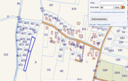 Rzut, plan DZIAŁKA Z WZ | PARSZYCE OBOK KARWIA | INWESTYCYJNA-Parszczyce