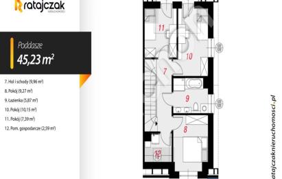 Rzut, plan Bliźniak 89 3 m2 | Tyłowo | Segment B-Tyłowo