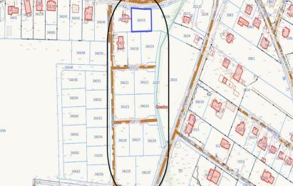 Rzut, plan CENTRUM Gowina|Szkoła|S6| Działki do wyboru-Gowino