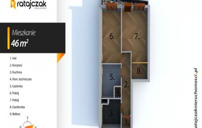 Rzut, plan Mieszkanie 2-pokojowe | spółdzielcze bez KW |-Gdańsk