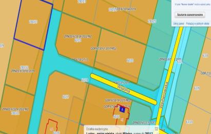 Rzut, plan DZIAŁKA BUDOWLANA Z WZ | UZBROJONA | BLISKO LAS S6-Milwino