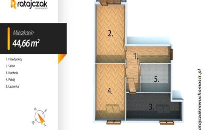 Rzut, plan 2 pokoje | I piętro | dostępne od zaraz-Gdynia