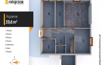 Rzut, plan Dom wolnostojący | Działka 677 m2 | Robakowo-Robakowo