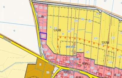 Rzut, plan Działka budowlana |zabudowa jednorodzinna-Gniewino