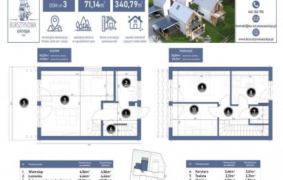 Rzut, plan Bursztynowa Ostoja | Nowe budynki | Bud. 3A-Jantar