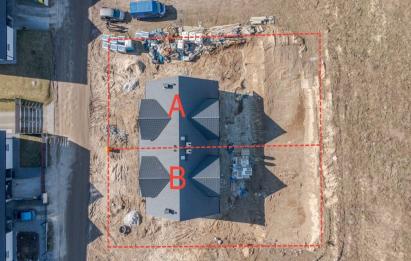 Rzut, plan Jedyny tak duży i komfortowy bliźniak | Segment A -Gowino