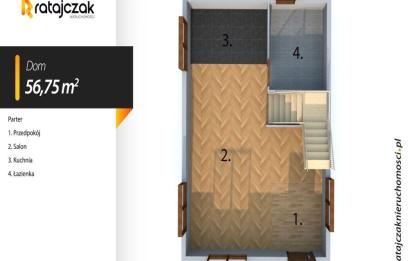 Rzut, plan Domek rekreacyjny całoroczny nad Bałtykiem-Lubiatowo