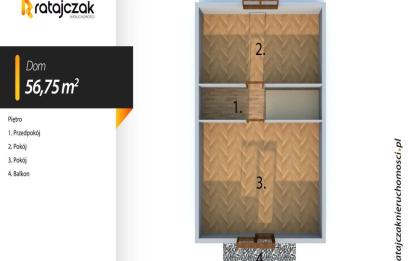 Rzut, plan Domek rekreacyjny całoroczny nad Bałtykiem-Lubiatowo