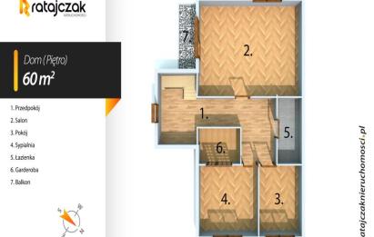 Rzut, plan Duży dom | 4 pokoje | ogrod | Reda Betlejem-Reda