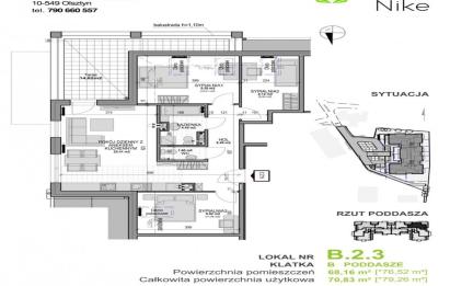 Rzut, plan Mieszkanie z tarasem  zamieszkaj komfortowo-Gdańsk