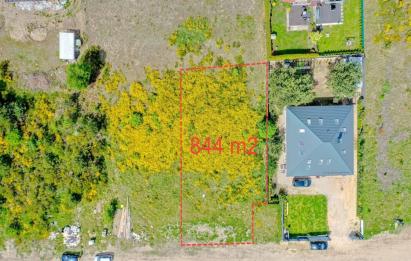 Rzut, plan Działka budowlana | 844 m2 | Reda-Reda